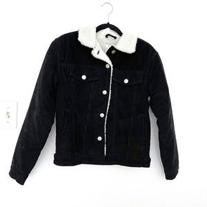Bluenotes Black Sherpa Jean Jacket